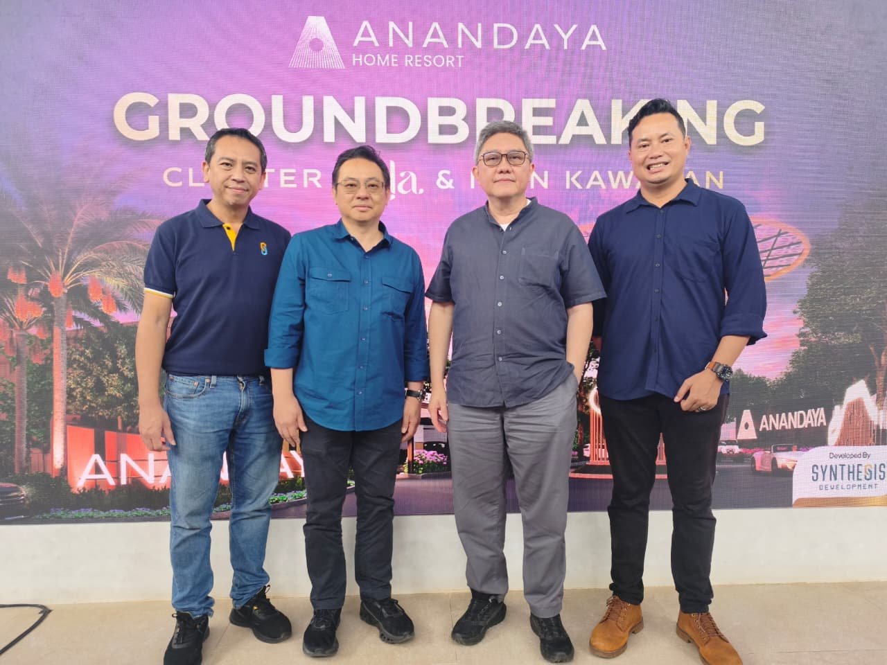 Synthesis Development Resmi Lakukan Ground Breaking Cluster Nala & Peresmian Ikon Kawasan di Anandaya Home Resort